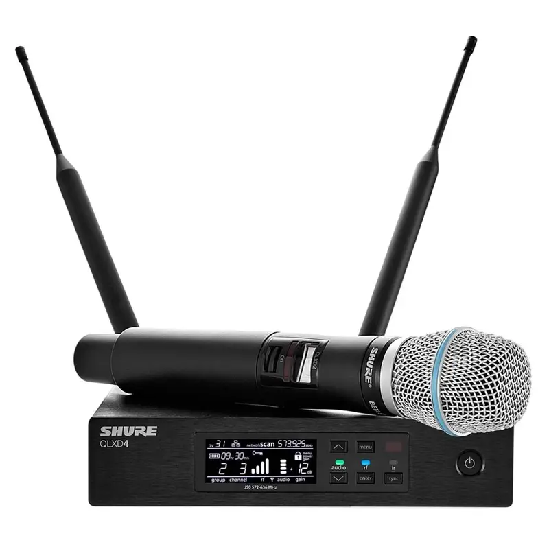 Shure QLXD24B87A Wireless Vocal Mic with Beta87a V50