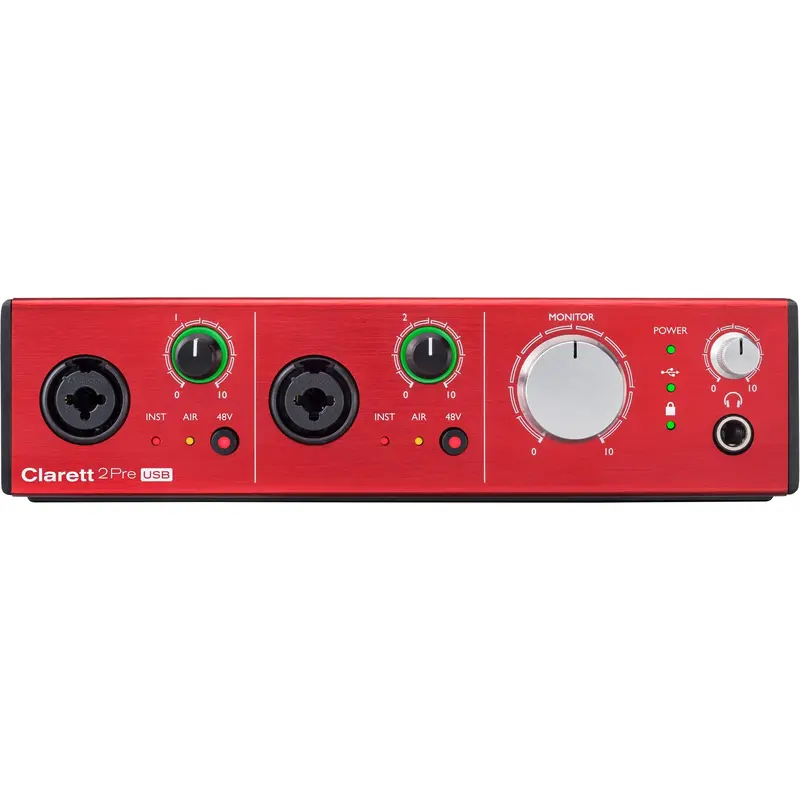 Focusrite Clarett 2Pre USB 10x4 Audio Interface