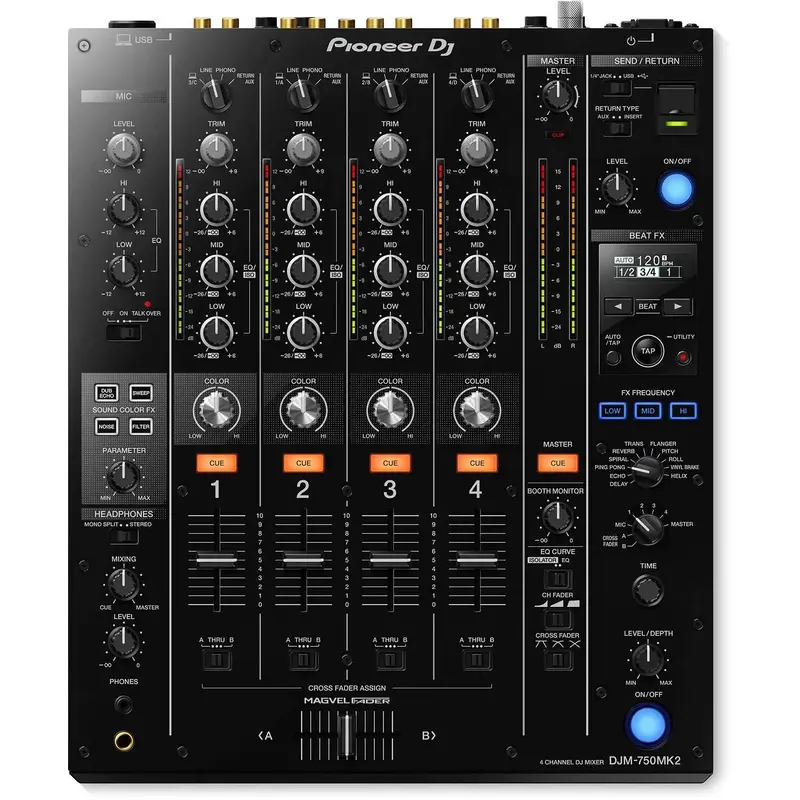 Pioneer DJ DJM-750MK2 4-Channel DJ Mixer