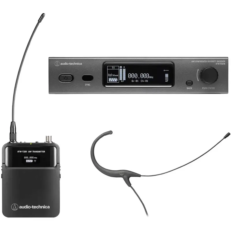 Audio Technica ATW-3211/892 3000 Series Wireless Headset DE2