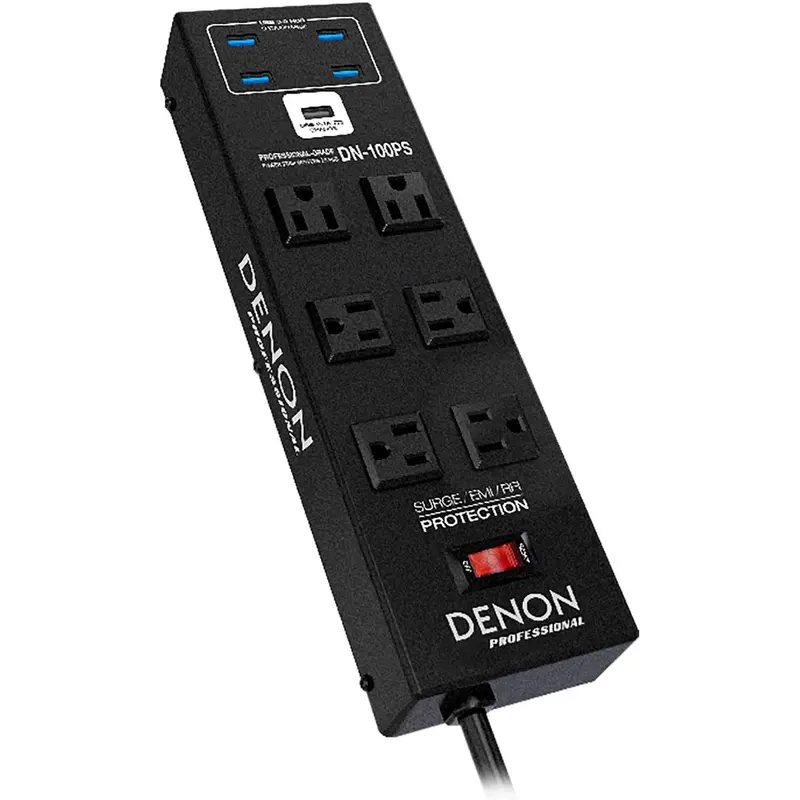 Denon Pro DN-100PS Power Strip with 4 USB Ports