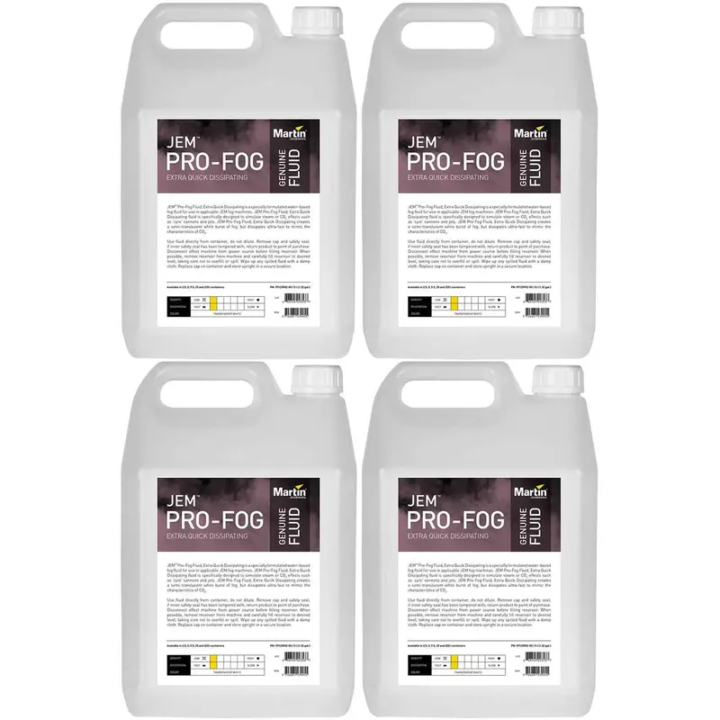 Martin JEM Pro-Fog Fluid Extra Quick Dissipating 4x5L