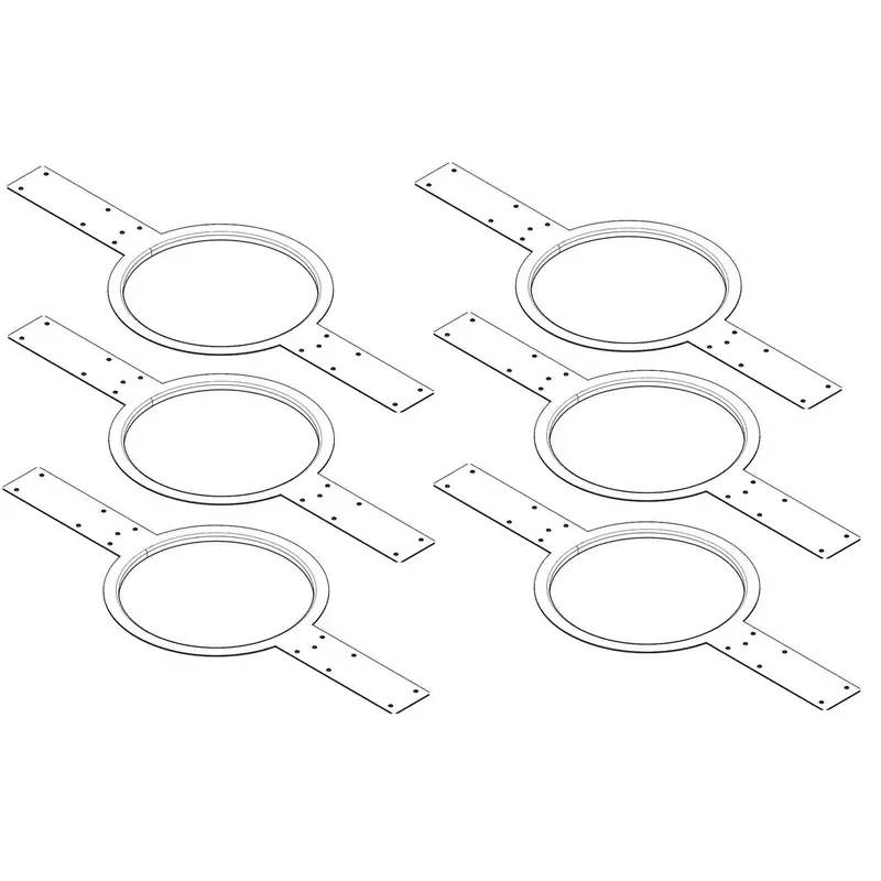 QSC AC-MR6 Mud Ring for AC-C6T 6-Pack