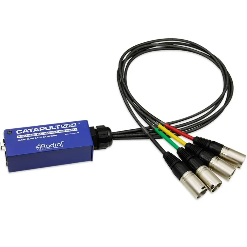Radial Catapult MINI RX 4ch Cat5 XLRM Breakout Box