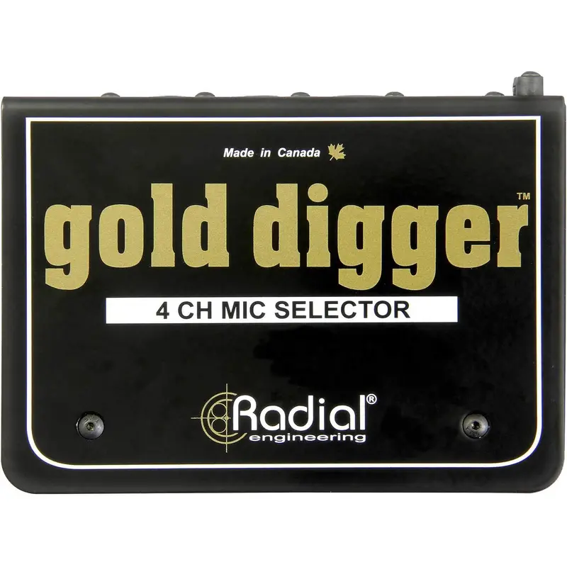 Radial Gold Digger Passive 4x1 Mic Selector