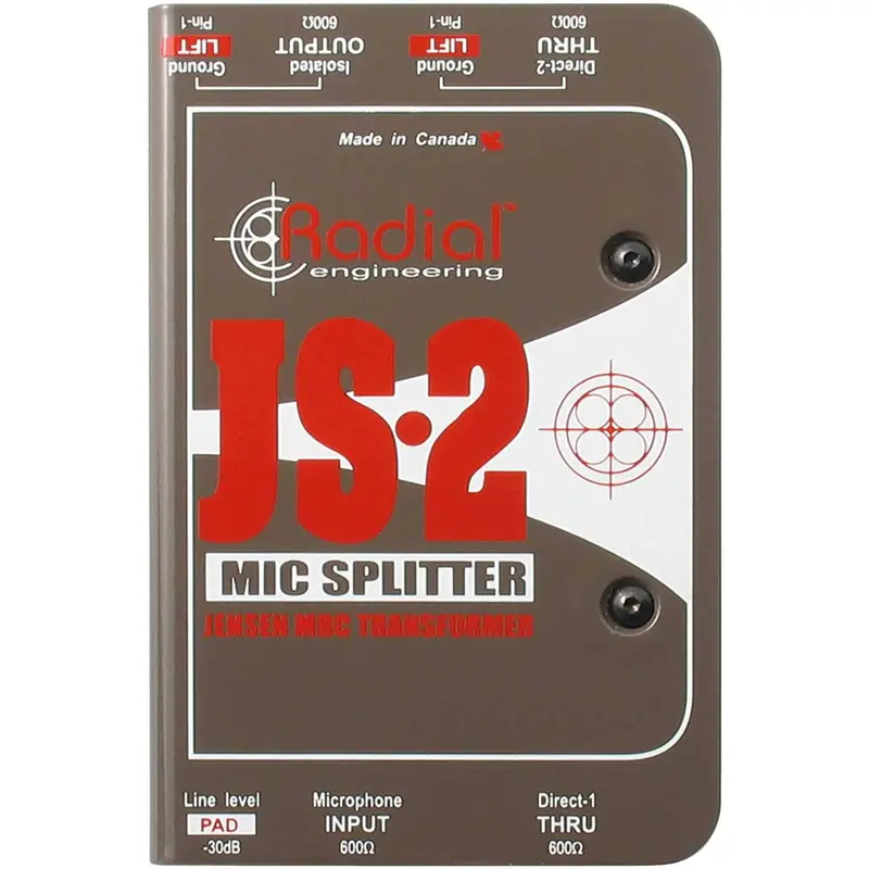 Radial JS2 Passive Mic Splitter