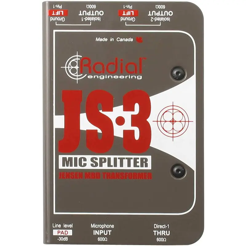 Radial JS3 Passive Mic Splitter