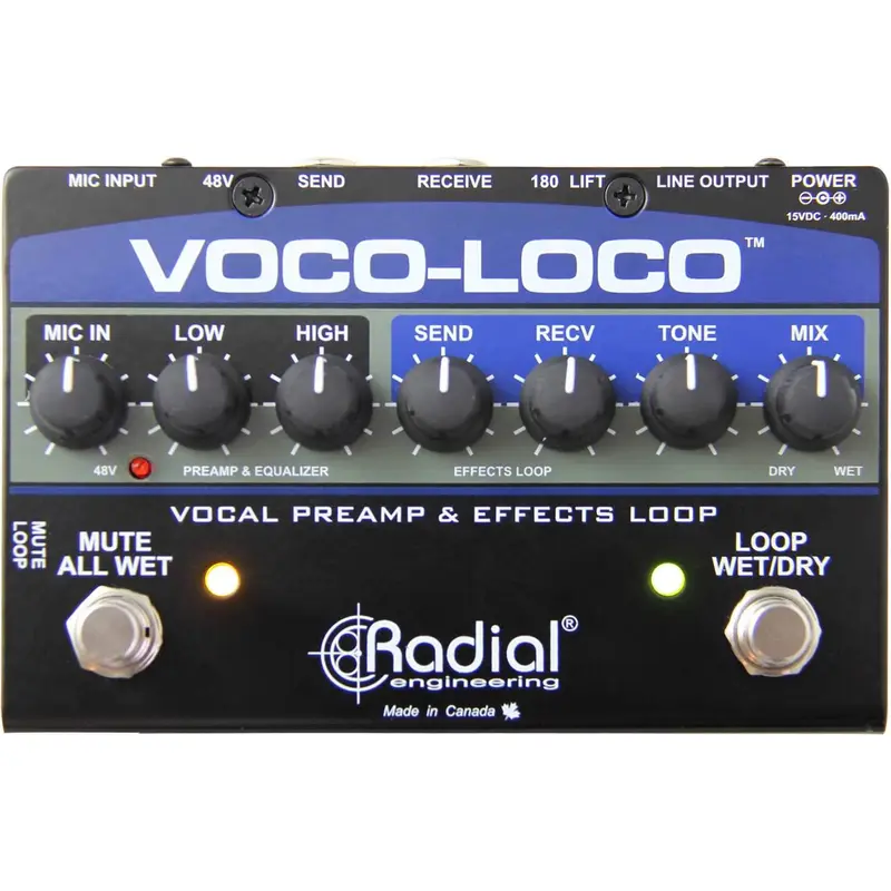 Radial Voco-Loco Mic Effects Loop & Switcher