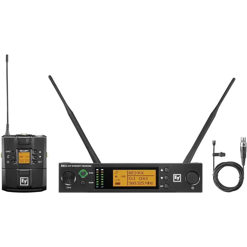 Electro-Voice RE3 BPOL Wireless Lavalier Mic Set