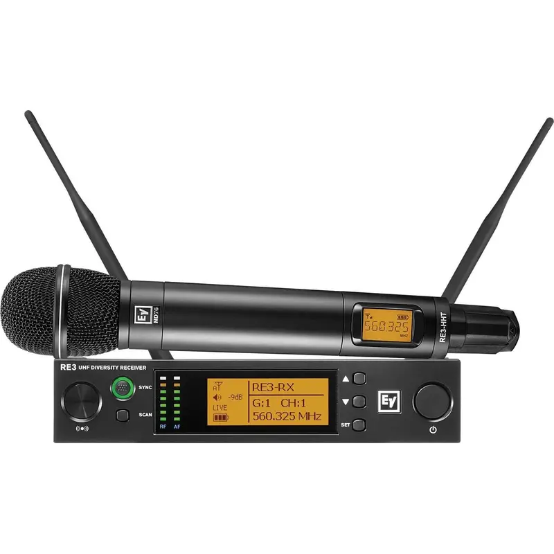 Electro-Voice RE3 ND76 6M Wireless Handheld Mic Set