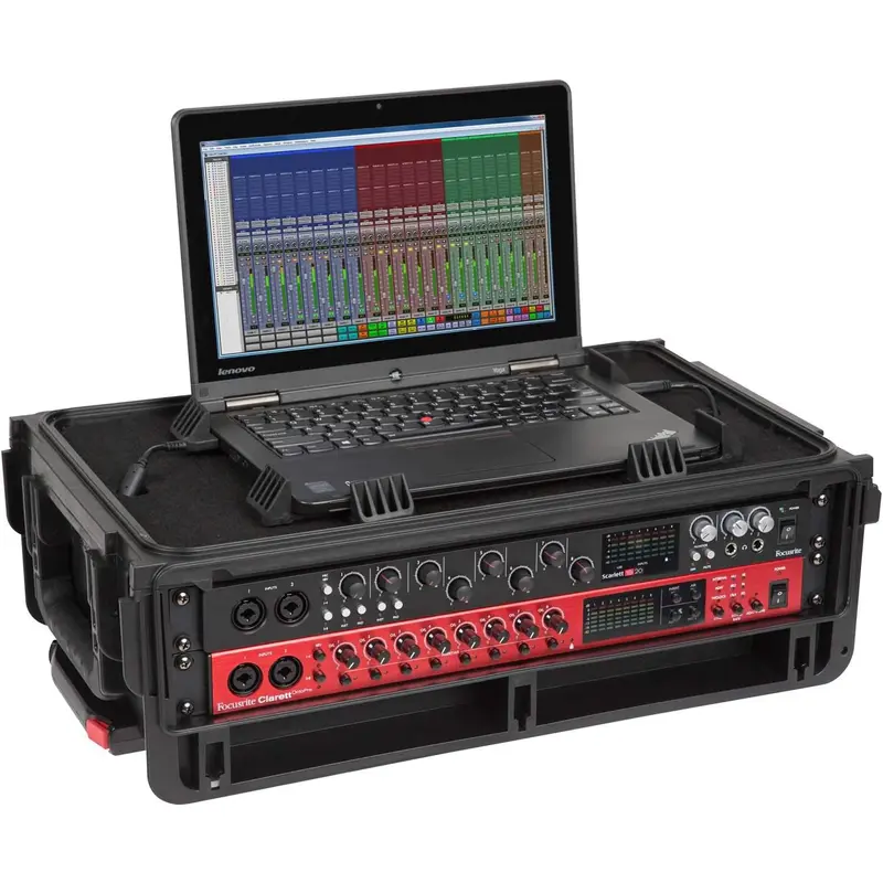 SKB 1SKB-ISF2U Injection Mold Laptop/2U Rack Case