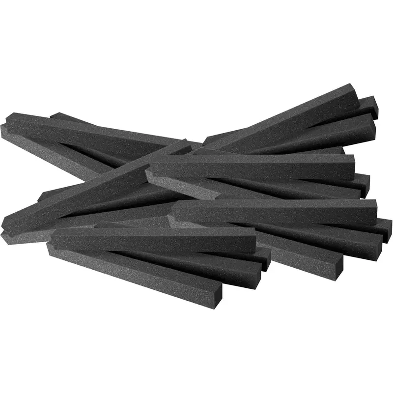 Ultimate Acoustics 24-Inch Charcoal Foam Edging 24-Pack