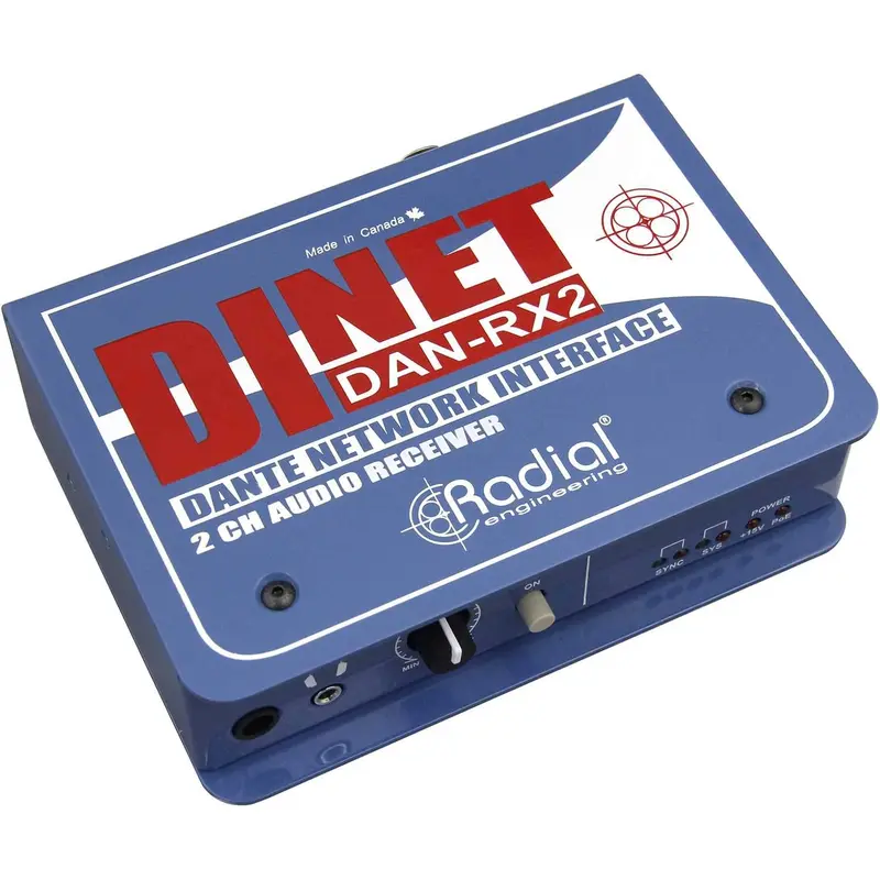 Radial DiNet DAN-RX2 Dante Network Receiver