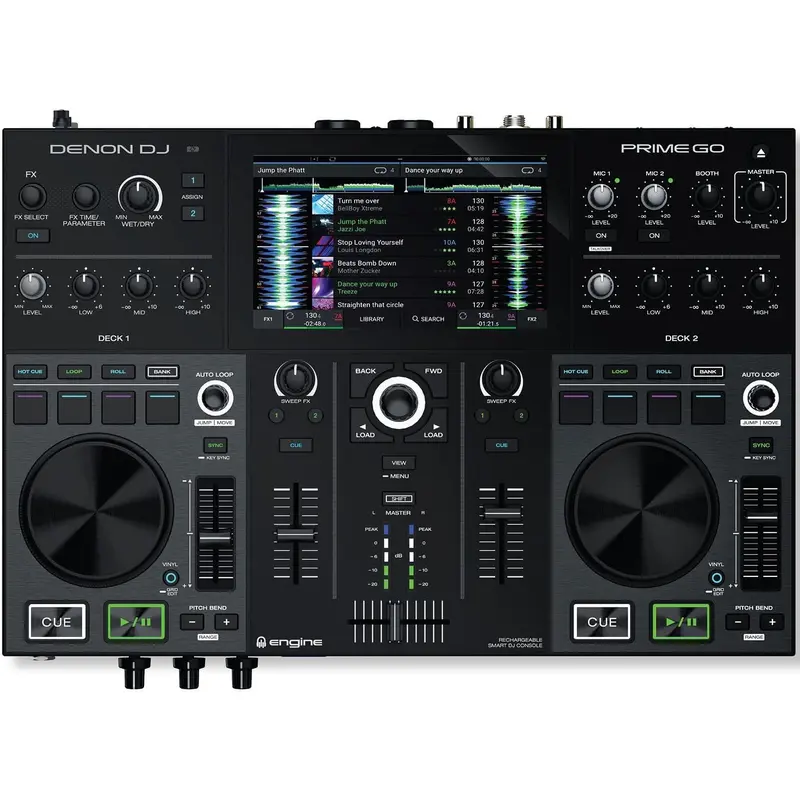 Denon DJ Prime Go Battery-Powered 2-Channel DJ Controller w/ 7" Touchscreen