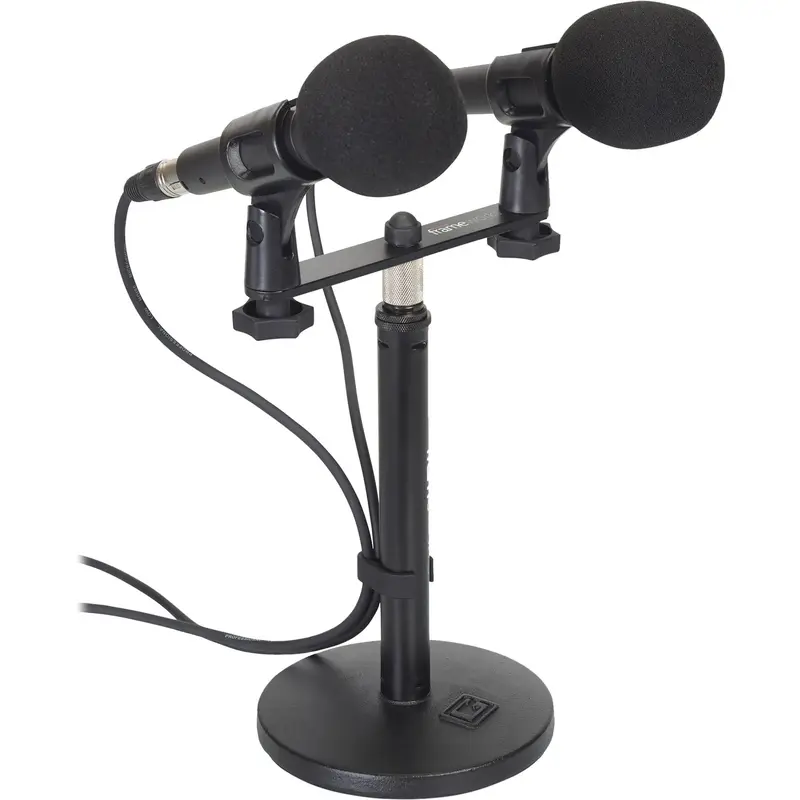 Gator GFWMIC1TO2 Frameworks Dual Mic Mount Stereo Bar