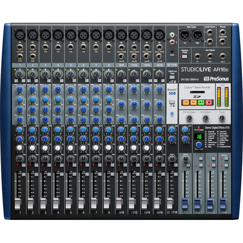 PreSonus StudioLive AR16C 18-Channel USB-C Hybrid Mixer
