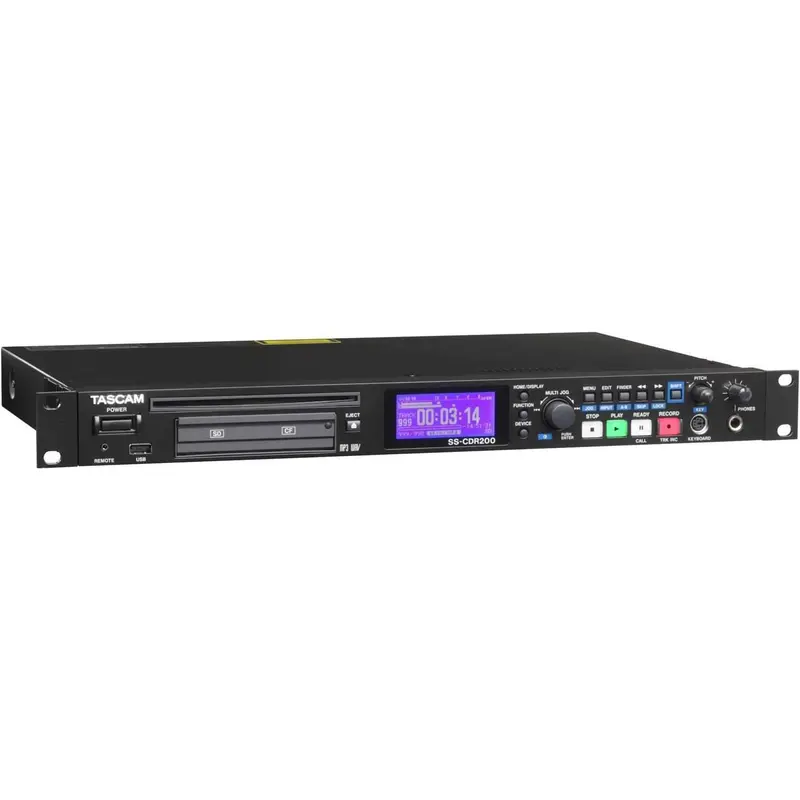 Tascam SSCDR-200 Rackmount Recorder CD-RW SD USB