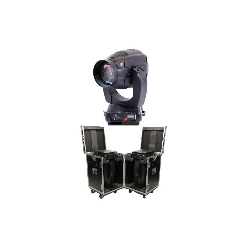 TEST PACKAGE - VARI-LITE (2x) VL3500 WASH FX with Roadcase C2VL3500W Used Package