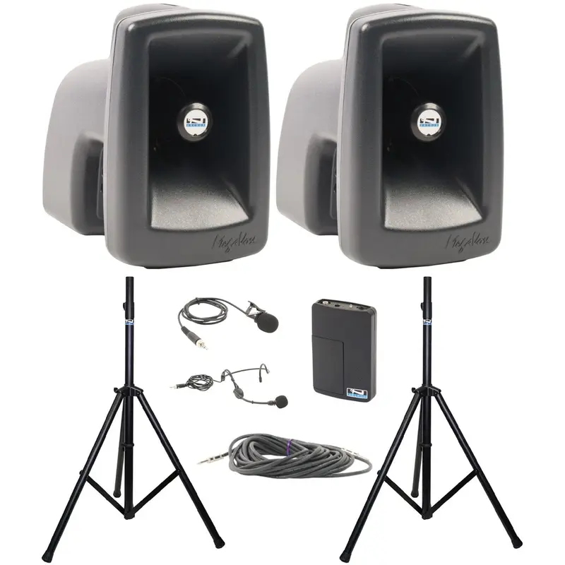 Anchor Audio 545190 MegaVox Pair COMP 1 - Lapel / Headband Wireless Microphones