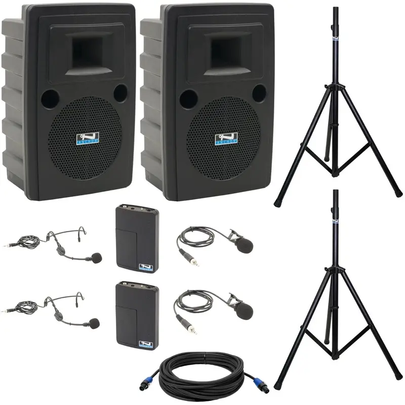 Anchor Audio 745290 Liberty 2 Pair LIB2-COMP 2 - 2x Lapel / 2x Headband Wireless Microphones