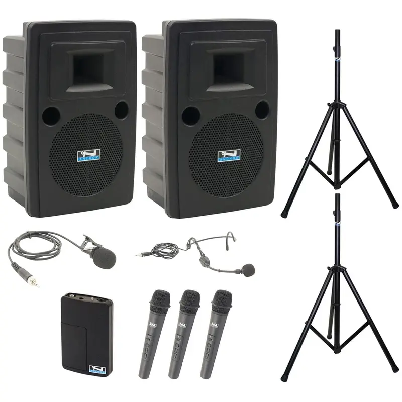 Anchor Audio 760439 Liberty 2 Pair LIB2-AIR X4 - Anchor-Air / 3 Handheld / 1 Lapel / 1 Headband Mics