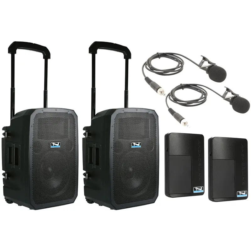 Anchor Audio 783260 Liberty 3 Hub Pair - AnchorLink 3 / AnchorFlex / 2x Lapel Wireless Microphones