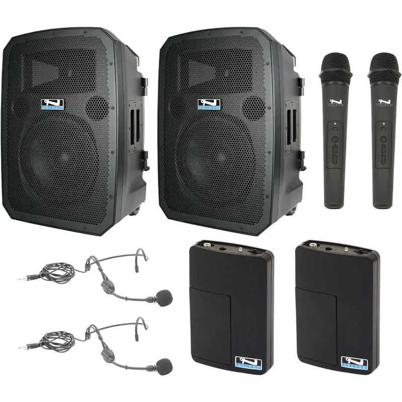 Anchor Audio 783425 Liberty 3 Hub Pair - AnchorLink 3 / AnchorFlex / 2x Handheld / 2x Headband Mics