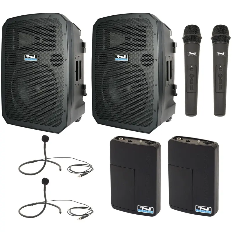 Anchor Audio 783435 Liberty 3 Hub Pair - AnchorLink 3 / AnchorFlex / 2x Handheld / 2x Collar Mics