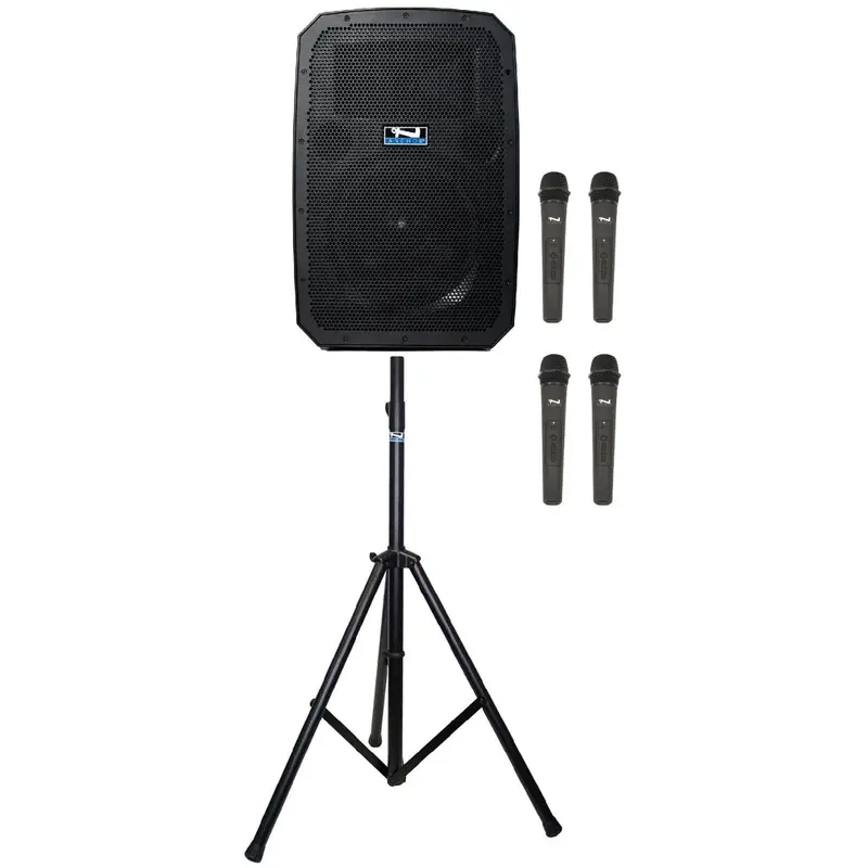 Anchor Audio 786400 Liberty 3 Hub System - AnchorLink 3 / AnchorFlex / 4x Handheld Mics / Stand