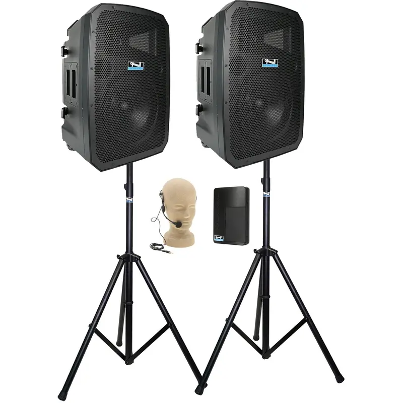 Anchor Audio 788150 Liberty 3 Dual Hub - AnchorLink 3 / AnchorFlex / Headband Wireless Mic / Stands