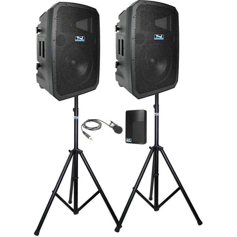 Anchor Audio 788160 Liberty 3 Dual Hub - AnchorLink 3 / AnchorFlex / Lapel Wireless Mic / Stands