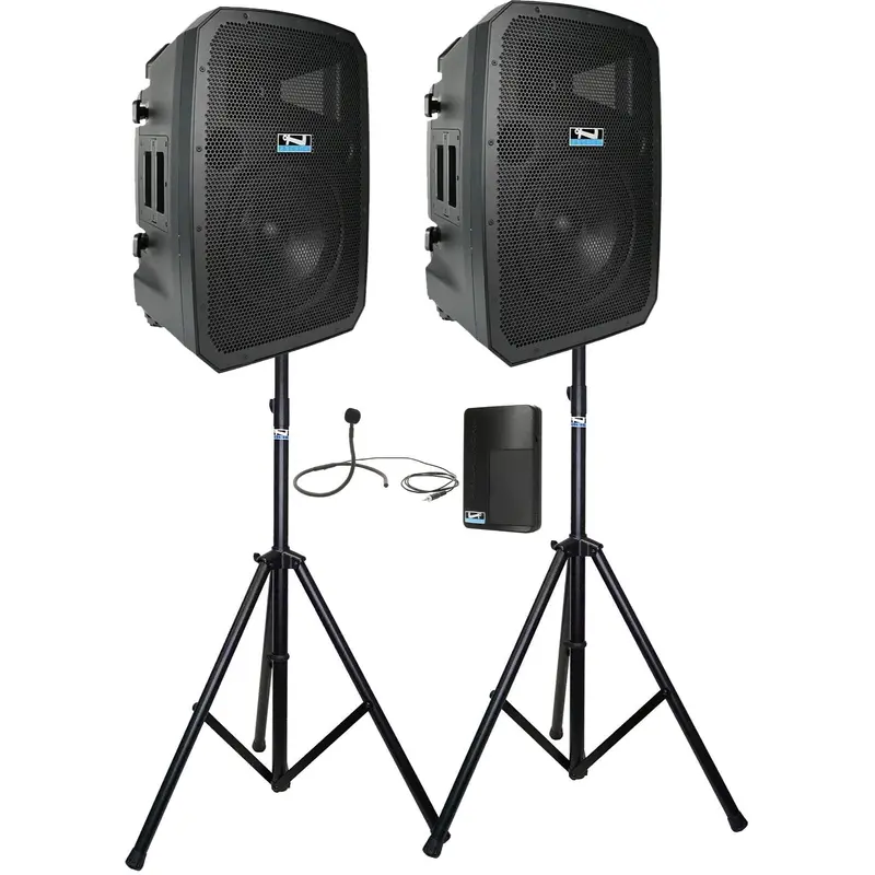 Anchor Audio 788170 Liberty 3 Dual Hub - AnchorLink 3 / AnchorFlex / Collar Wireless Mic / Stands