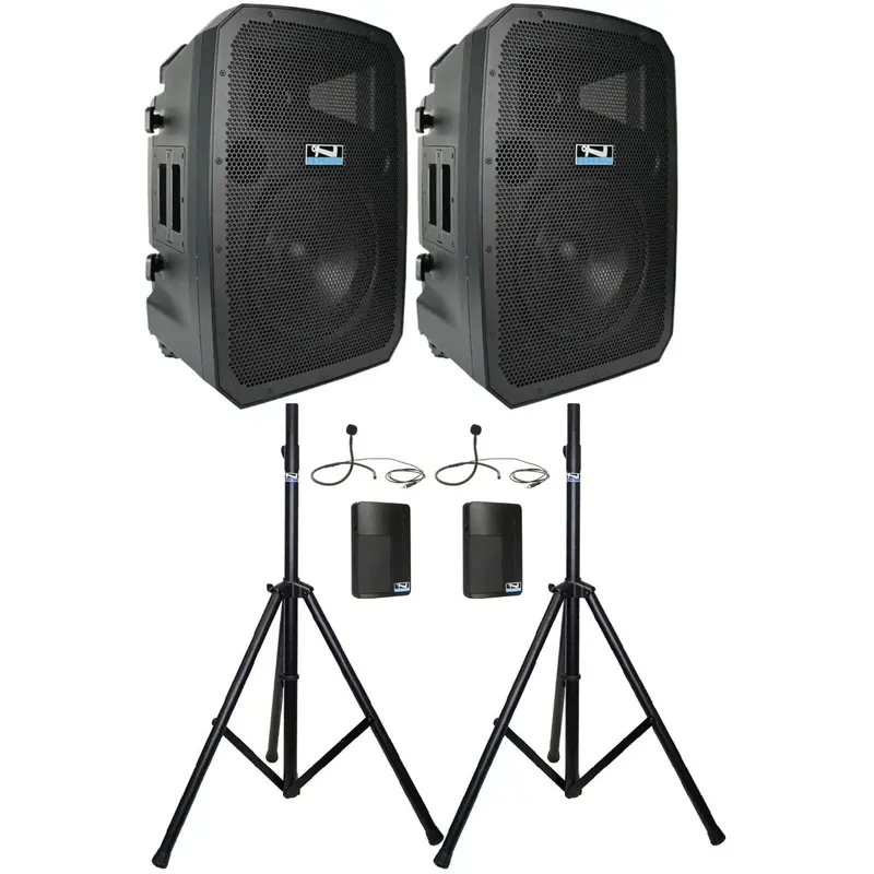 Anchor Audio 788270 Liberty 3 Dual Hub - AnchorLink 3 / AnchorFlex / 2x Collar Mics / Stands