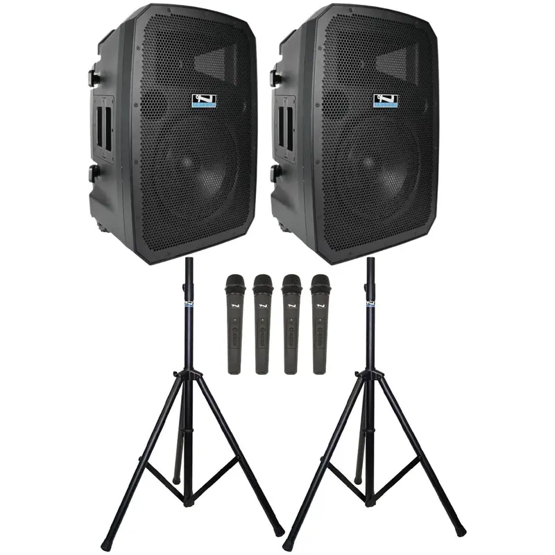 Anchor Audio 788400 Liberty 3 Dual Hub - AnchorLink 3 / AnchorFlex / 4x Handheld Mics / Stands