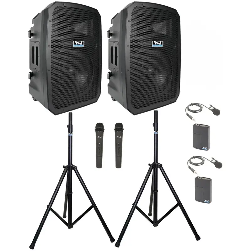 Anchor Audio 788430 Liberty 3 Dual Hub - AnchorLink 3 / AnchorFlex / 2x Handheld / 2x Lapel / Stands