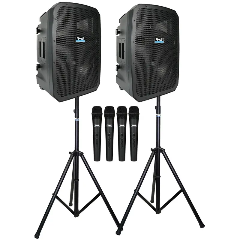 Anchor Audio 789400 Liberty 3 Hub Connect Set - AnchorLink 3 / AnchorFlex / 4 Handheld Mics / Stands