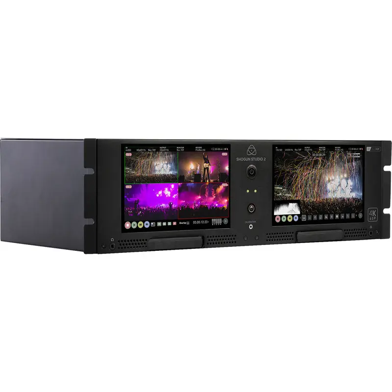 Atomos SHOGUN STUDIO 2 HDR dual monitor 8channel HDp60 or 2channel 4Kp60 rackmounted recorder