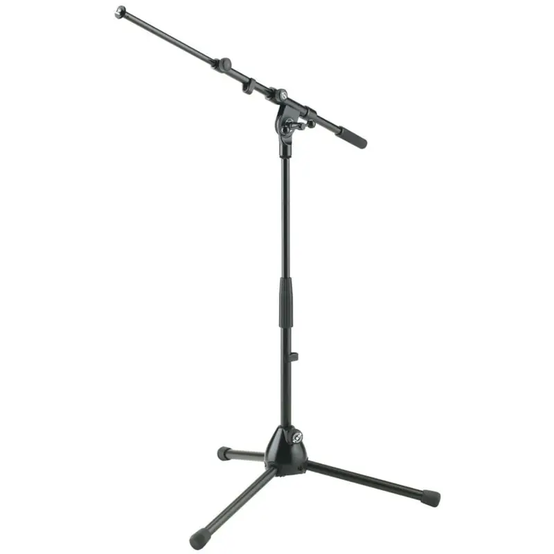 K&M 25900 Telescoping Short Microphone Stand With Telescoping Boom Arm