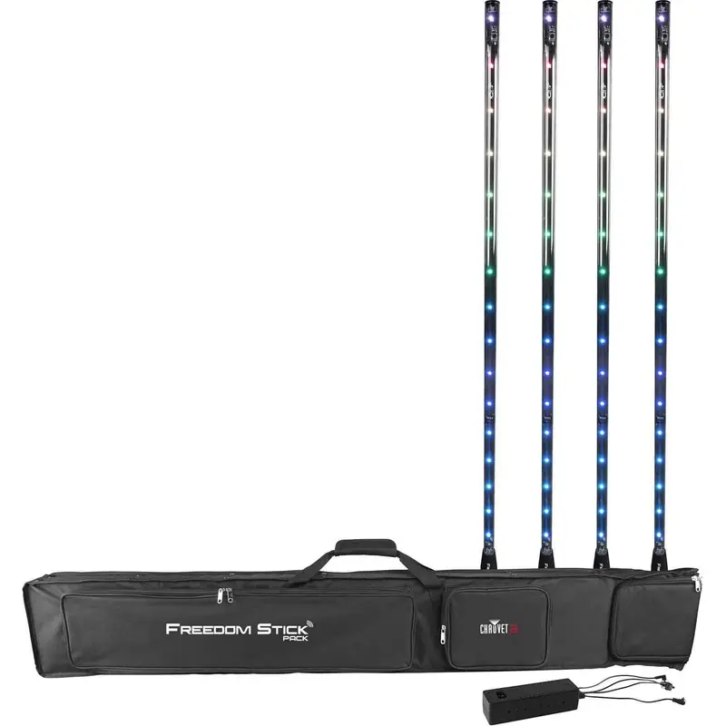 Chauvet Freedom Stick Pack Battery 4-Pack of LED Effects Lights