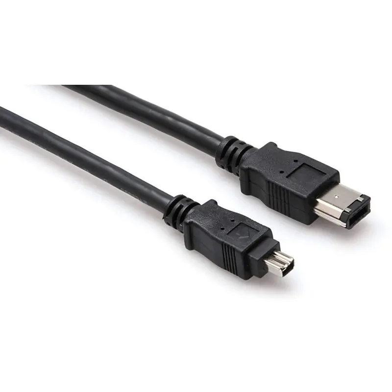 Hosa 4 Pin to 6 Pin FireWire Cable 15 ft