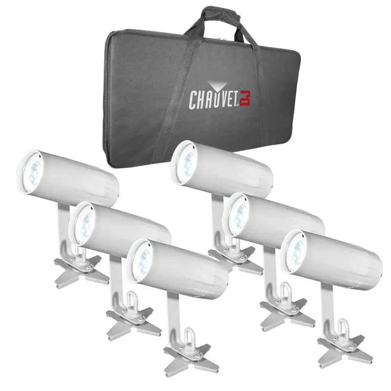 Chauvet EZpin Pack System with 6 LED Pinspot Lights