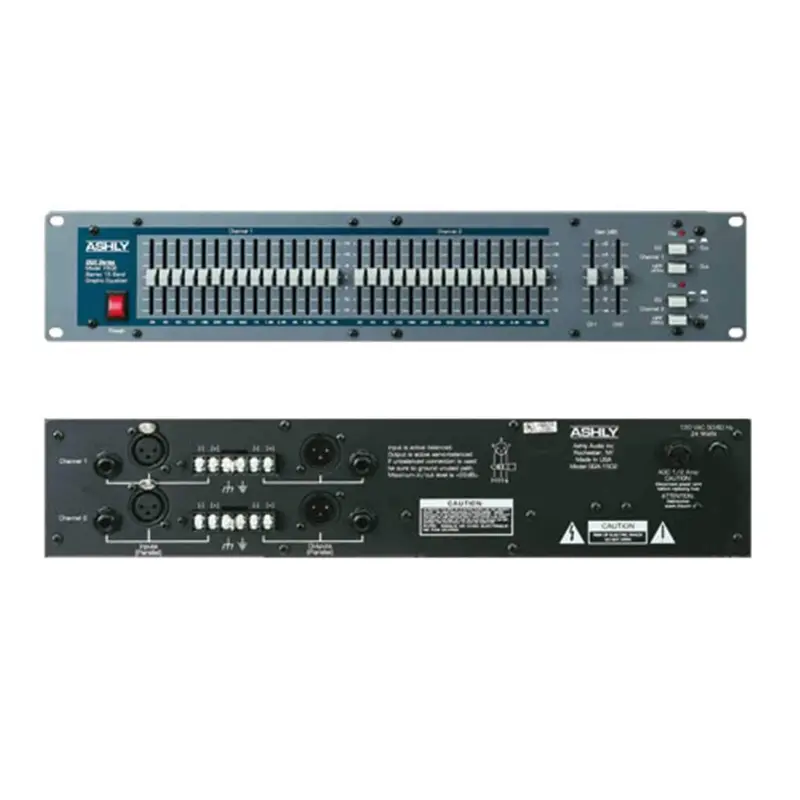 Ashly GQX-1502 Dual 15-Band 2/3 Octave Graphic EQ