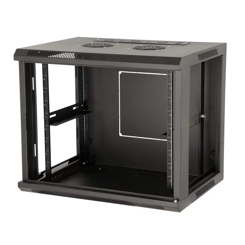 Gator GRW1009508 9U Fixed Wall Rack with Steel Door