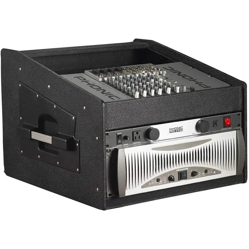 Gator GRCW10X4 Wooden Console Rack 10 Top 4 Bottom