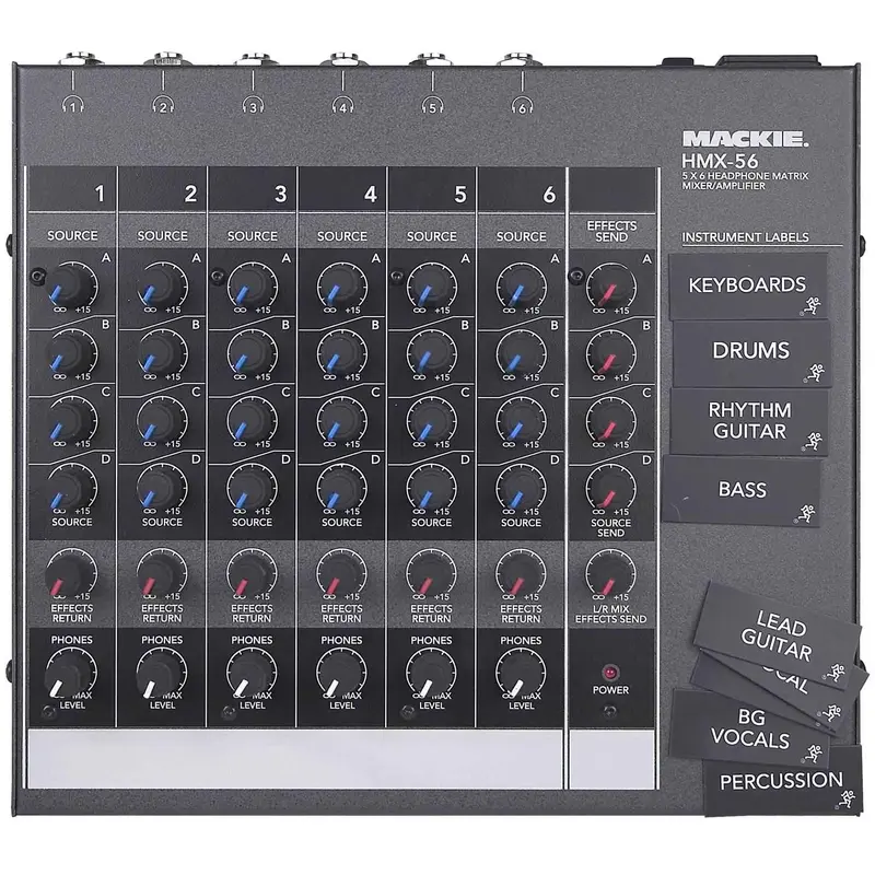 Mackie HMX-56 6 CH. Headphone Matrix Mixer