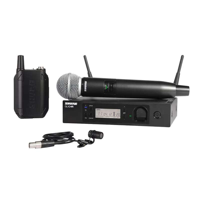 Shure GLXD124R/85/SM58 Advanced Combo Wireless Mic System