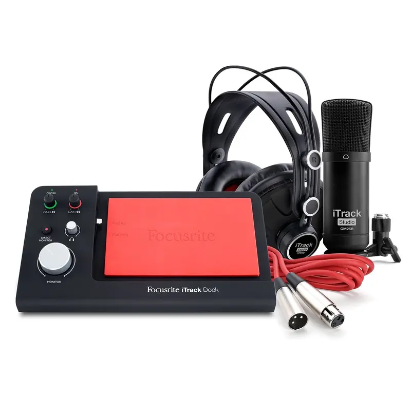 Focusrite iTrack Dock Studio Pack Recording Bundle