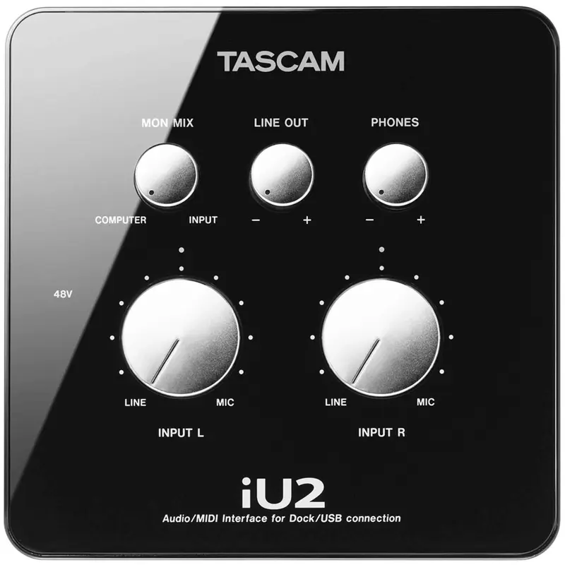 Tascam IU2 Audio/Midi Interface for iOS, Mac,& Win