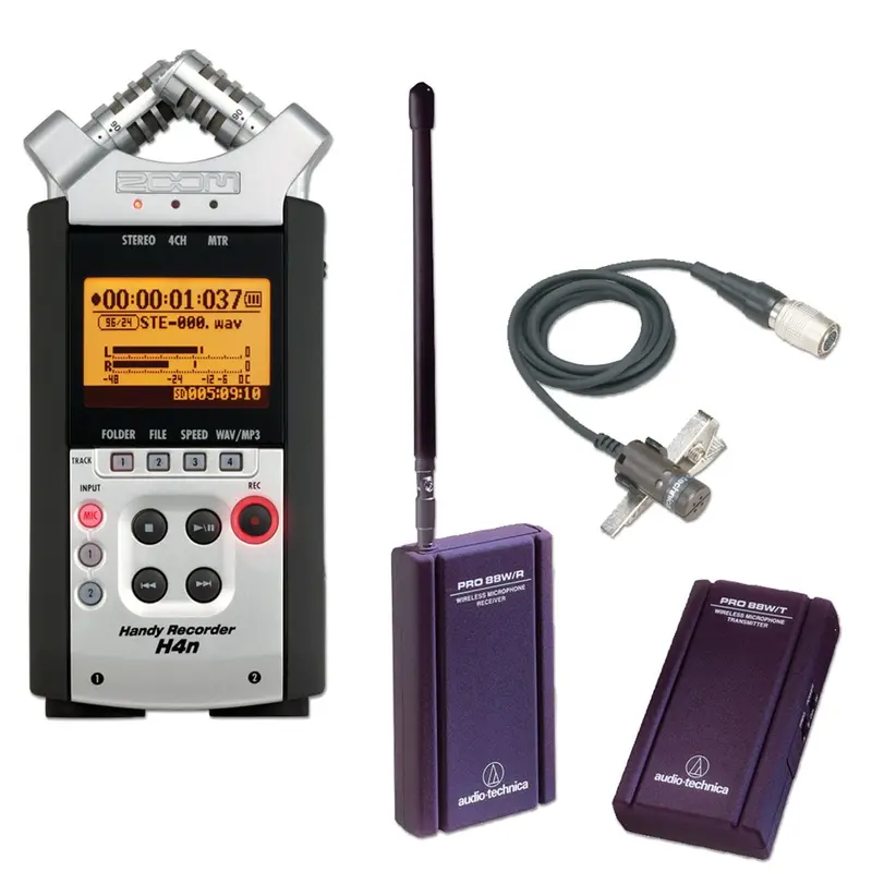 Zoom H4N Plus Audio Technica Camera Mic Pack