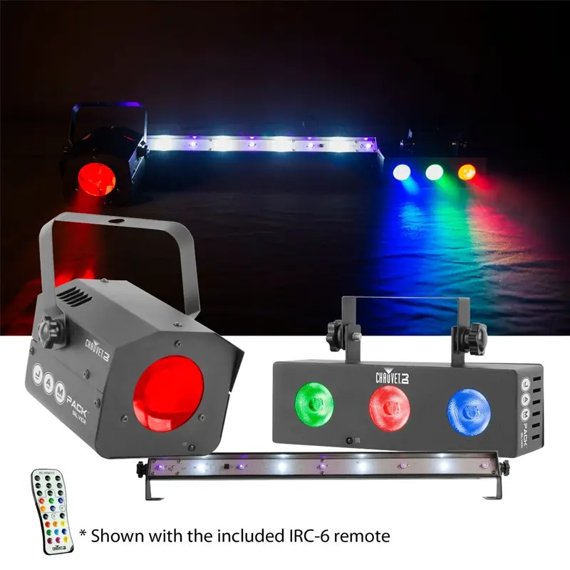 Chauvet JAM Pack Silver Effects LED Light 3 Pack